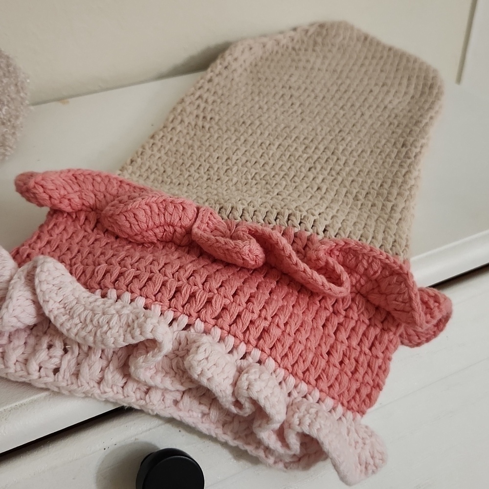 Baby Girl Crochet Cacoon Stocking For Pictures Props Christmas Thanksgiving